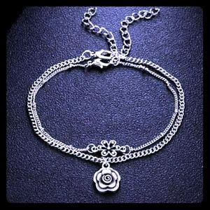 Set of Flower Anklet Bracelet